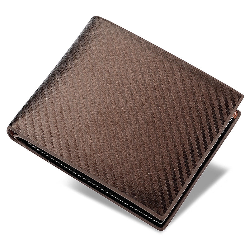 Men’s Solid Colour Leather Open Wallets
