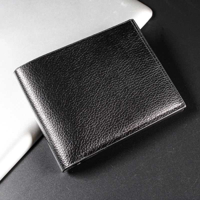 Men’s Solid Colour Leather Wallet