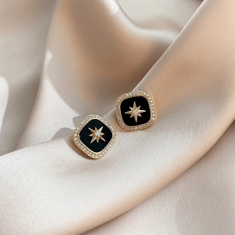 Black and Gold Earrings