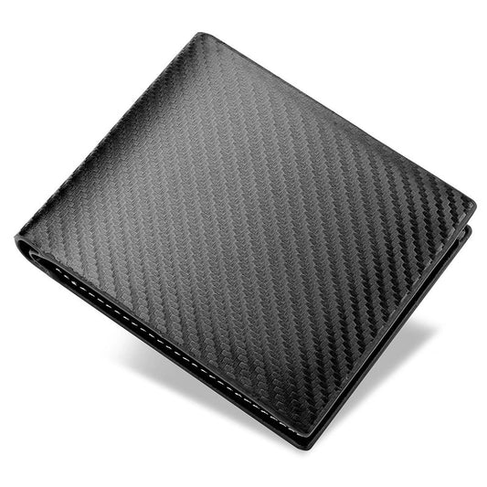 Men’s Solid Colour Leather Open Wallets