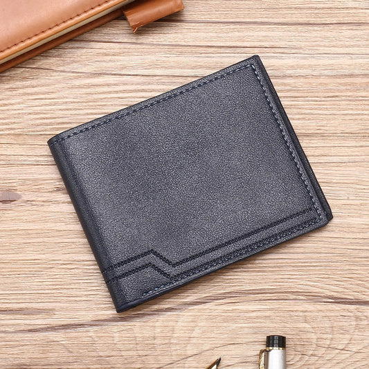 Men’s Horizontal Solid Colour Ultra - Thin New Wallet