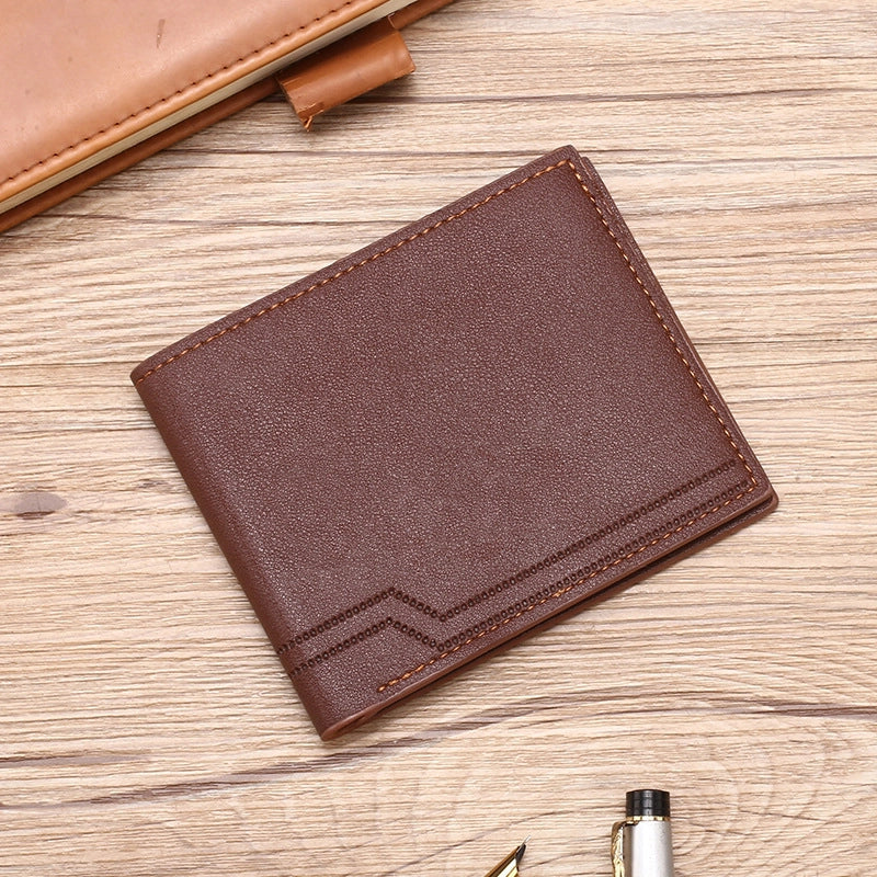 Men’s Horizontal Solid Colour Ultra - Thin New Wallet