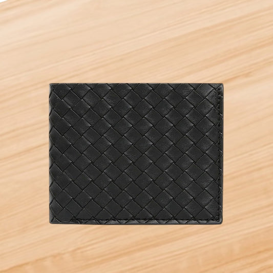 Men’s Stripe Leather Open Wallet