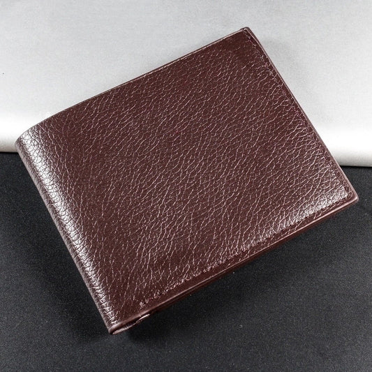 Men’s Solid Colour Leather Wallet