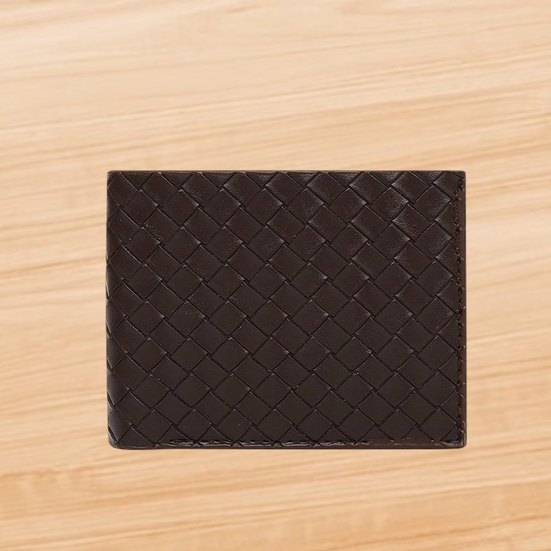 Men’s Stripe Leather Open Wallet
