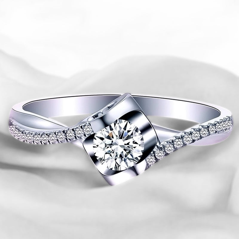 Radiant Twirl Adjustable Ring