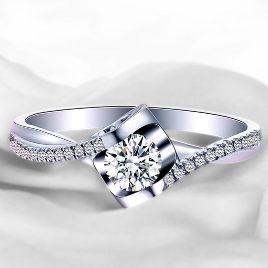 Radiant Twirl Adjustable Ring